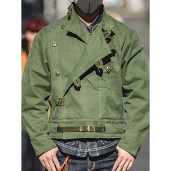 馬登工裝美式vintage瑞典機車夾克型男阿美咔嘰復古騎行獵裝外套