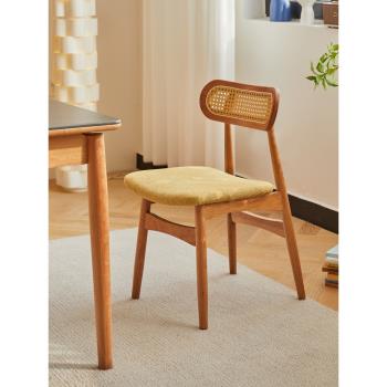 「餐椅大全」北歐櫻桃木全實木餐椅溫莎椅現代簡約櫻桃木橡木椅子