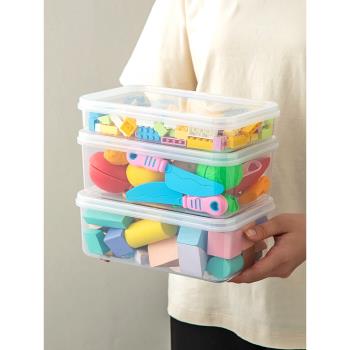 兒童玩具收納盒小顆粒分裝盒樂高積木收納盒零件分類透明儲物盒子