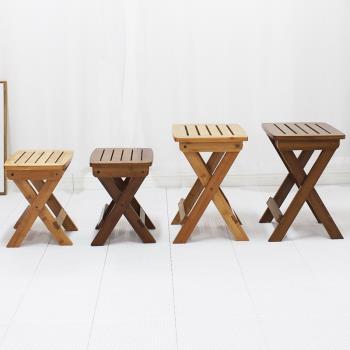 便攜式楠竹折疊凳馬扎板凳簡易大號成人家用現代小戶型凳子經濟型