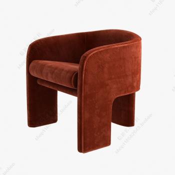 輕奢小戶型客廳沙發椅單人椅子簡約休閑椅北歐設計師會所咖啡廳椅