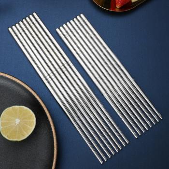 防滑防霉抗菌兒童餐具不銹鋼筷子
