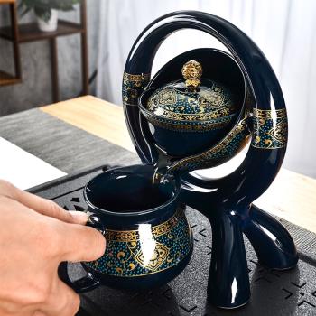 陶瓷小康泡茶濾茶器茶漏斗支架一體三才蓋碗公道杯套裝神器茶隔網