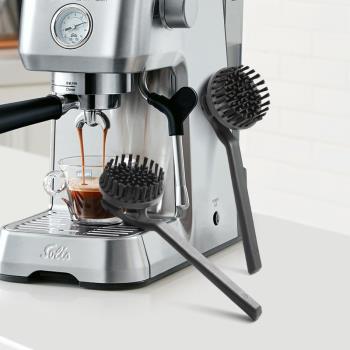 意式咖啡機清潔刷e61沖煮頭刷子圓頭刷咖啡機頭刷58mm清洗工具
