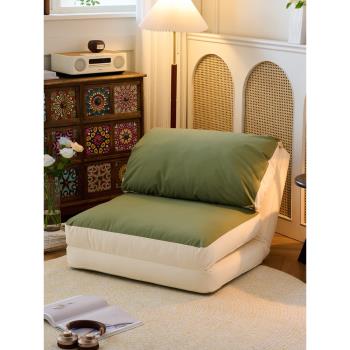 單人沙發椅客廳臥室躺椅現代簡約皮質折疊椅家用網紅款輕奢沙發床