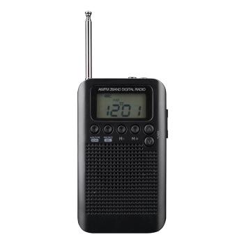 便攜式迷你高考聽力收音機FM/AM調頻收音機外置揚聲器老人收音機