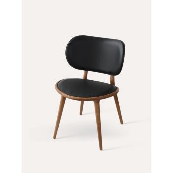 XGJY1860Mater Dining Chair意式極簡實木客廳餐廳設計師時尚餐椅