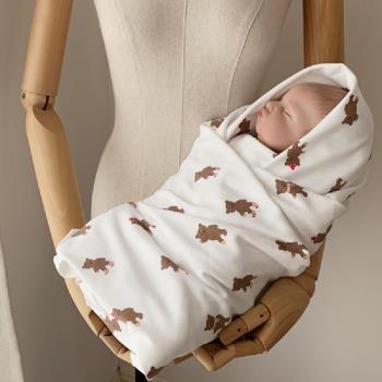 為了許多漢堡包新生嬰兒春夏秋冬包巾抱毯襁褓巾純棉透氣包單產房