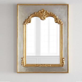化妝鏡梳妝鏡個性裝飾鏡仙女日式韓國浴室掛鏡家用俄羅斯宮廷單面