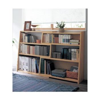 實木兒童書架落地簡約置物架書柜矮組合創意儲物柜日式繪本架子