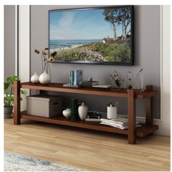 簡易實木電視柜中式簡約家用客廳電視收納柜小戶型易組裝電視柜