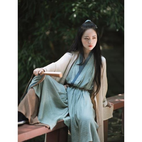 汀蘭頌原創漢服璞玉宋制整套對襟長衫交領宋褲男女透氣