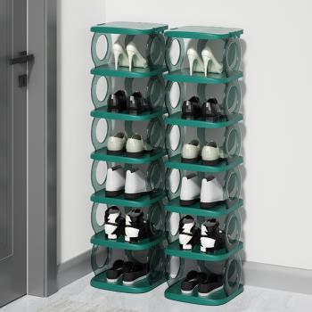 家用門口鞋架子簡易現代宿舍辦公室多層收納神器省空間夾縫窄鞋柜