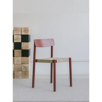 北歐丹麥BettyTK Chair 設計師椅子編藤經典簡約實木靠背餐椅