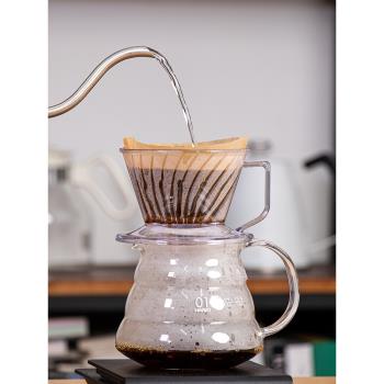 日本原產HARIO新款船型濾杯手沖咖啡梯形滴濾杯扇形樹脂滴漏式杯