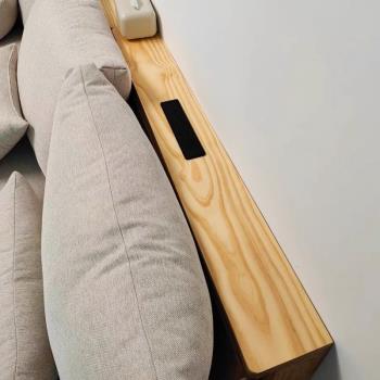 全實木功能電動沙發后置物架長條窄邊桌子靠墻落地縫隙收納架夾縫