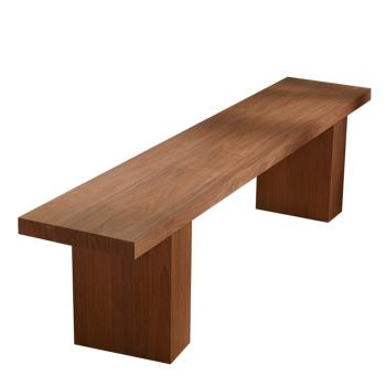 北歐個性全實木換鞋凳餐桌長條凳創意民宿休息凳家用可坐簡約矮凳
