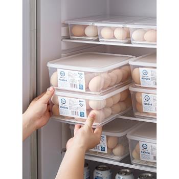 日本銀離子抗菌雞蛋收納盒食品級冰箱雙開門專用裝放蛋廚房保鮮盒