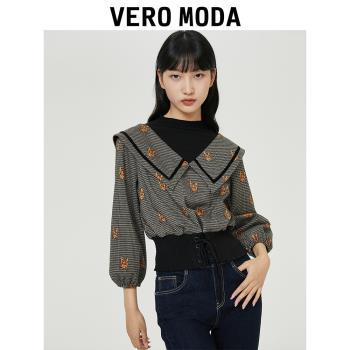 Vero Moda襯衫新款時尚T恤假兩件