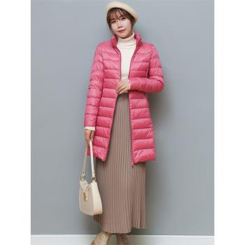 反季中長款修身連帽大碼羽絨服