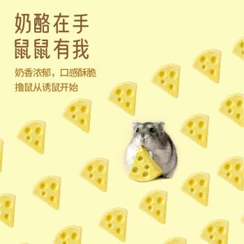 油紙媽YEE補鈣零食倉鼠花枝鼠熊熊通用凍干奶酪補充鈣蛋白質