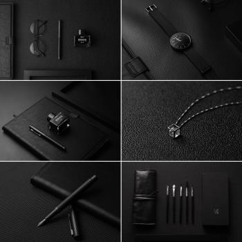 黑色磨砂拍照背景布 手表珠寶首飾攝影背景 商業拍攝道具背景
