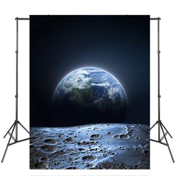 新款星空宇宙地球攝影背景布影樓照相館自拍裝飾潮流數碼寫真布