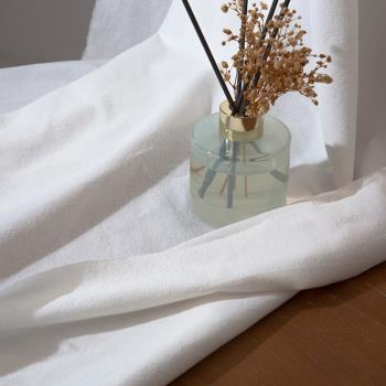 ins白色灰色自然風水洗褶皺棉布 美食烘焙靜物拍照攝影背景布桌布