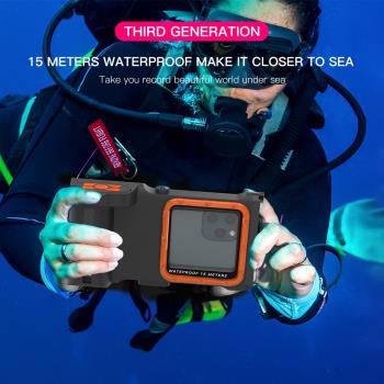 15M Waterproof Depth Cover Bluetooth Diving Phone Case Swim
