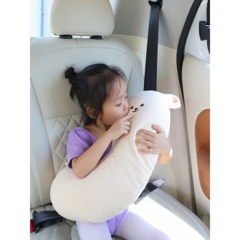兒童安全帶調節固定器小孩寶寶車上車載可愛防勒脖睡覺汽車護肩套