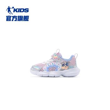 商場同款中國喬丹女童寶寶鞋子2023夏款嬰兒軟底透氣網面學步鞋