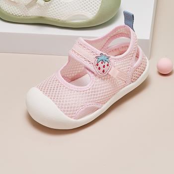嬰兒女寶寶夏季男童軟底學步鞋