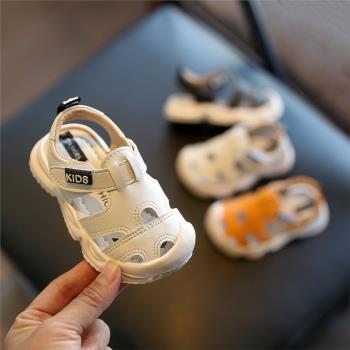 嬰兒軟底包頭防滑女童夏季涼鞋