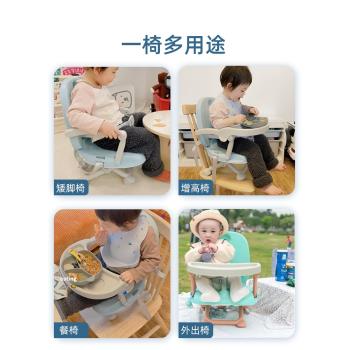 寶寶餐椅便攜式兒童餐椅可折疊外出家用吃飯餐桌椅嬰兒座椅子矮款