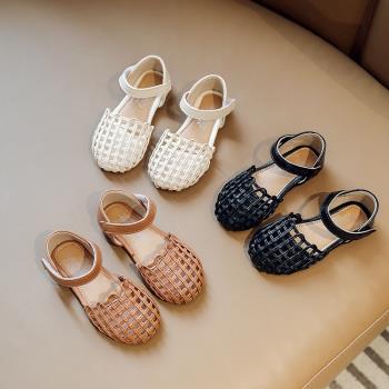 女童夏季時尚包頭寶寶復古涼鞋