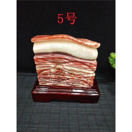天然奇石礦石豬肉石紅燒肉東坡肉五花肉石觀賞石家居裝飾擺件鎮宅|裝飾