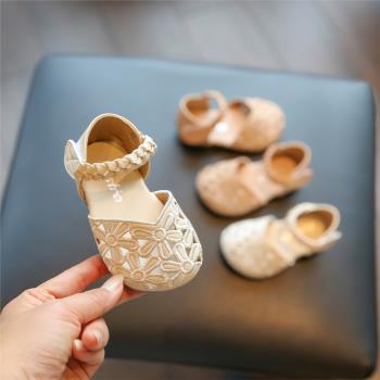女寶寶春季一歲小童防滑軟底鞋子