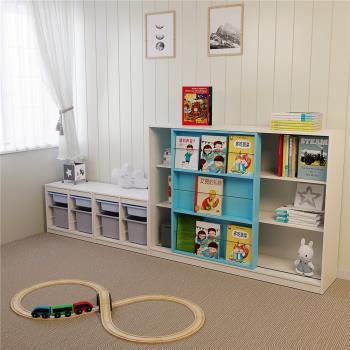 可比熊實木兒童玩具收納架置物架家用神器幼兒園寶寶書架收納柜