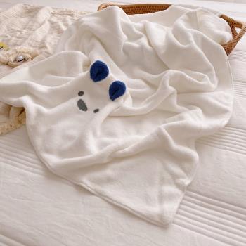 新生嬰兒浴巾超柔吸水不掉毛寶寶速干洗澡巾兒童專用薄款速干包巾