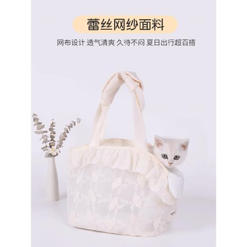 寵物手提包貓咪外出便攜單肩包小體幼狗透氣背包輕便幼貓包防應激
