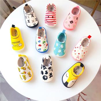 日本兒童帆布一腳蹬春秋地板鞋