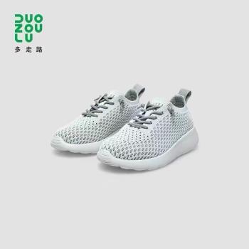 DUOZOULU多走路 2021秋季新款男女情侶款透氣走路鞋休閑鞋小白鞋