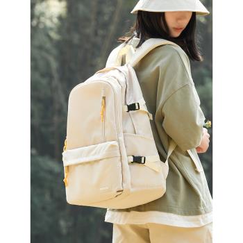 日系初中生書包女生大學生雙肩包2024新款時尚大容量旅行電腦背包
