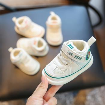 秋季新款軟底1一2歲女寶寶學步鞋