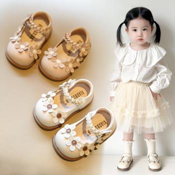 女寶寶鞋子夏季涼鞋嬰兒鞋軟底學步鞋兒童小童公主鞋女童小皮鞋