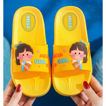 兒童拖鞋女男童夏季卡通室內軟底防滑兒童涼拖鞋