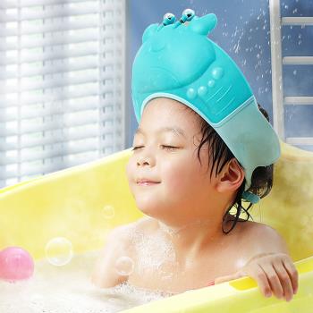 寶寶洗頭神器兒童洗發擋水帽嬰兒洗澡耳朵防進水小孩遮水防水浴帽