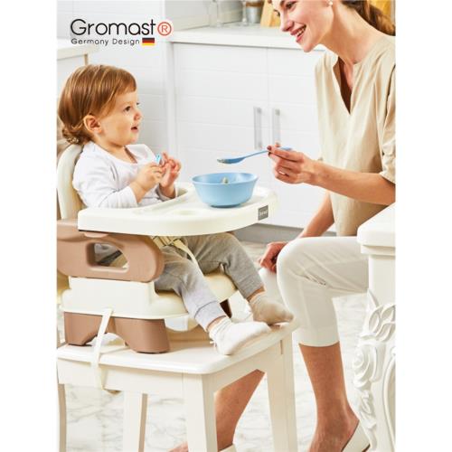 Gromast輕便折疊寶寶餐椅嬰幼兒餐桌椅子多功能兒童吃飯座椅便攜