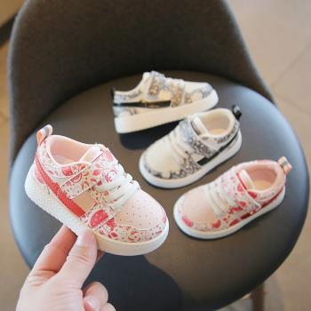 女童嬰兒寶寶軟底春秋新款運動鞋