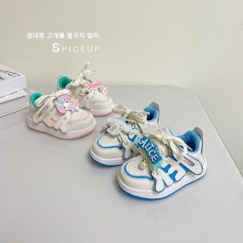 女寶寶春秋款1-3歲軟底學步鞋